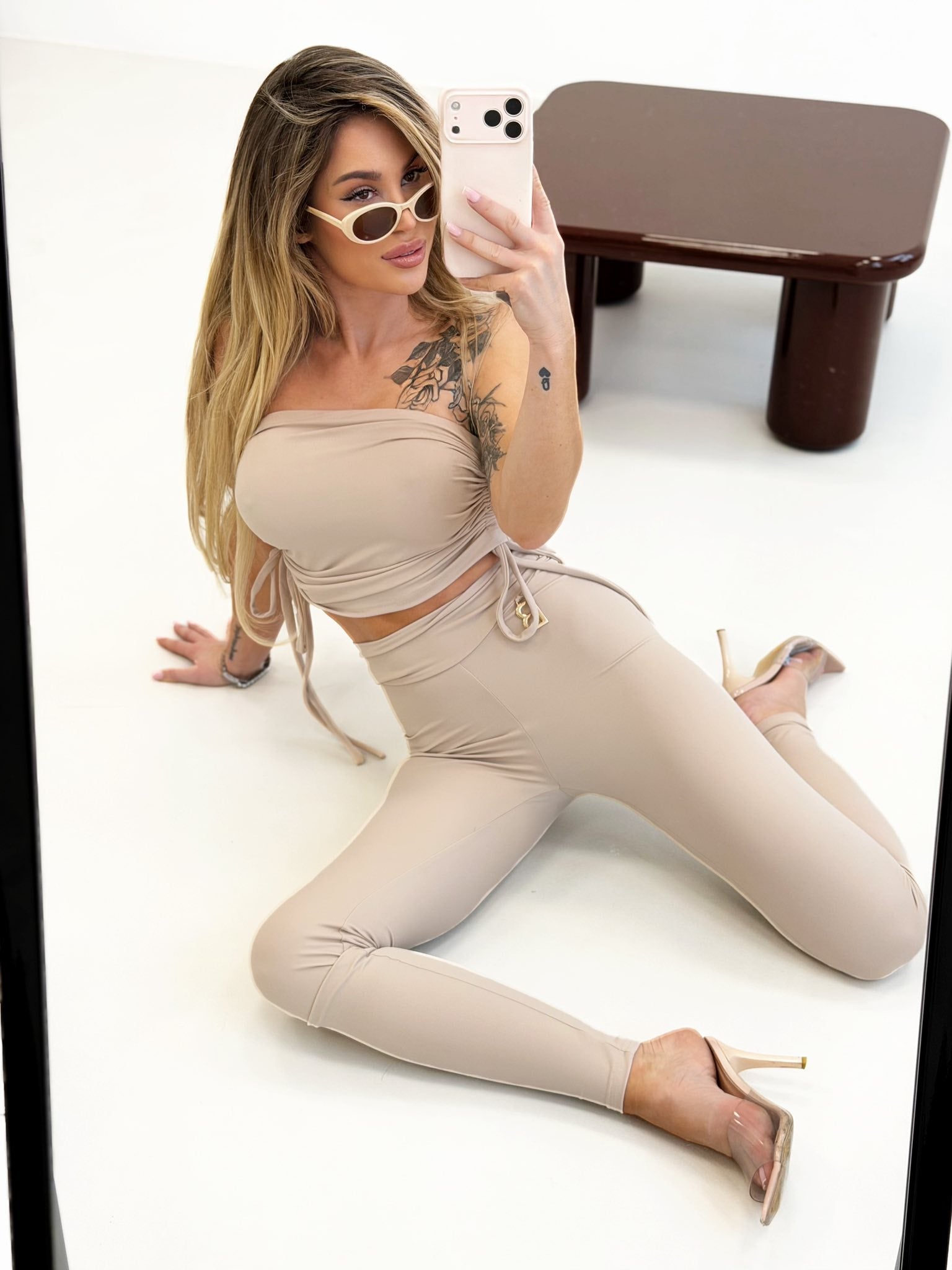 Komplet CUTIE Besquar top + leginsy - Lexandra Style
