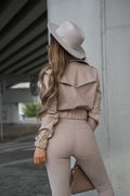 Skórzana krótka kurteczka - Lexandra Style